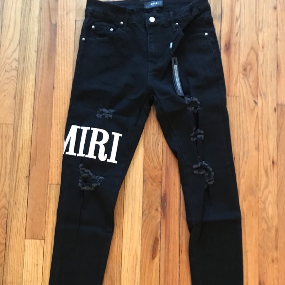 Amiri Jeans Logo Brand New-30